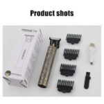 T9 Professional Hair & Beard Trimmer – Plastic Body | Cordless Grooming Machine - Image 7
