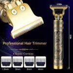 T9 Professional Hair & Beard Trimmer – Plastic Body | Cordless Grooming Machine - Image 5
