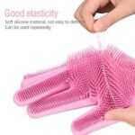Magic Silicone Washing Gloves – Heat-Resistant Cleaning Gloves with Scrub Bristles - Image 4