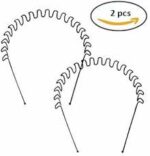 Hair Band Zigzag & Ring Spring Metal – Pack of 2 | Strong Grip Unisex Metal Headband | Durable & Flexible Hair Band for Men & Women - Image 4