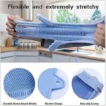 Magic Silicone Washing Gloves – Heat-Resistant Cleaning Gloves with Scrub Bristles - Image 6