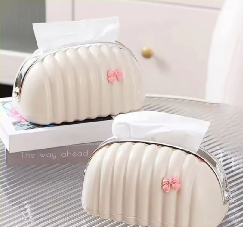 shell-tissue-box-creative-paper-box-28390-090 Shell Tissue Box – Creative Decorative Tissue Holder for Home & Office - Image 1