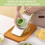 5 in 1 Multifunctional Vegetable & Fruit Slicer – Manual Kitchen Cutter (High Quality) - Image 6