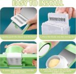 5 in 1 Multifunctional Vegetable & Fruit Slicer – Manual Kitchen Cutter (High Quality) - Image 5