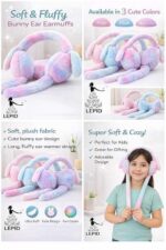Cute Rabbit Earmuffs for Girls – Soft Plush Winter Ear Warmers - Image 7