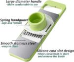 5 in 1 Multifunctional Vegetable & Fruit Slicer – Manual Kitchen Cutter (High Quality) - Image 4