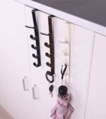 Multifunctional 5-Hook Wall & Door Hanger – Plastic Hanging Hook Holder (1pc) - Image 2