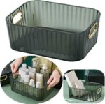 Royal Acrylic Desktop Organizer – Crystal Clear Multi-Purpose Storage Basket - Image 7
