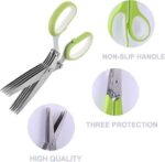 5-Layer Herb Scissors – Multifunctional Stainless Steel Vegetable Cutter for Kitchen - Image 7