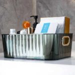 Royal Acrylic Desktop Organizer – Crystal Clear Multi-Purpose Storage Basket - Image 6