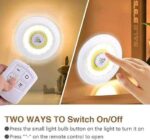 Remote Control LED Puck Lights (3 Pack) – Wireless Tap Lights for Closet & Cabinet - Image 3