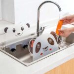 Panda Kitchen Sink Splash Guard – Water Splash-Proof Silicone Barrier for Sink - Image 3