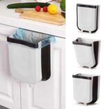 Foldable Hanging Trash Can – Wall Mounted Kitchen Cabinet Waste Bin