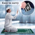 Portable Foldable Prayer Mat Travel Janamaz with Pocket Carrying Case – Lightweight Islamic Prayer Mat - Image 6