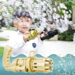 Automatic Bubble Gun Machine – Kids Fun Outdoor Bubble Toy (Random Color) - Image 4