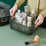 Royal Acrylic Desktop Organizer – Crystal Clear Multi-Purpose Storage Basket