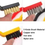 3-Piece Wire Brush Set – Steel, Brass & Nylon Cleaning Brushes for Kitchen - Image 4