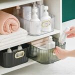 Royal Acrylic Desktop Organizer – Crystal Clear Multi-Purpose Storage Basket - Image 3