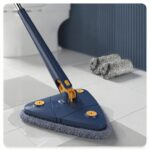 360° Rotatable Triangle Mop – Adjustable Long Handle Floor & Wall Cleaner