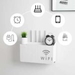 Wall Mounted WiFi Router Shelf – ABS Storage Box with Cable Management for Router & Adapter - Image 3