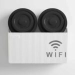 Wall Mounted WiFi Router Shelf – ABS Storage Box with Cable Management for Router & Adapter - Image 4