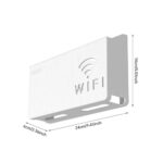 Wall Mounted WiFi Router Shelf – ABS Storage Box with Cable Management for Router & Adapter - Image 5